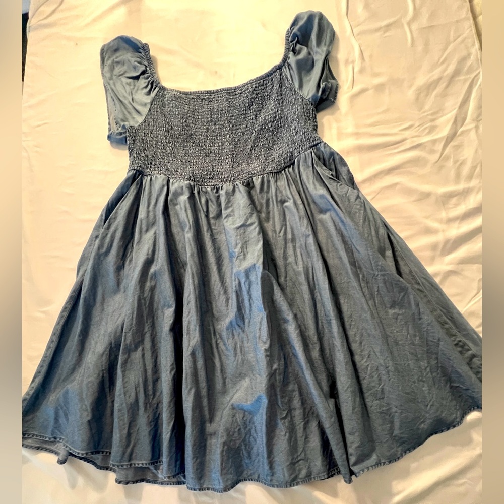 Torid Babydoll chambray dress with pockets